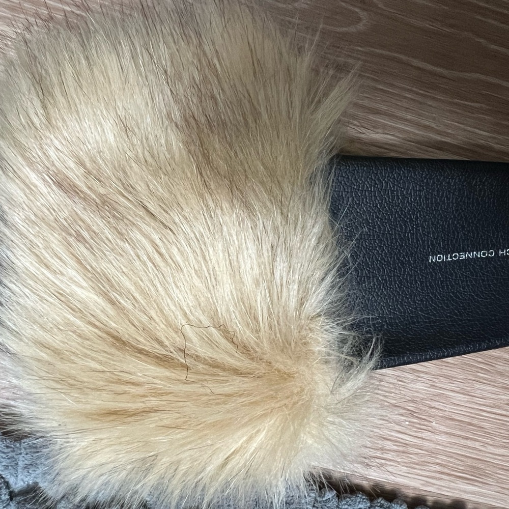 Furry outdoor slippers fun wear all purpose.